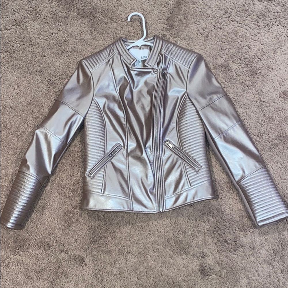 Metallic Biker Jacket- never worn